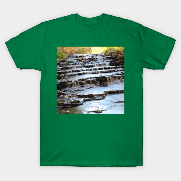 step waterfall T-Shirt by lightblendingin